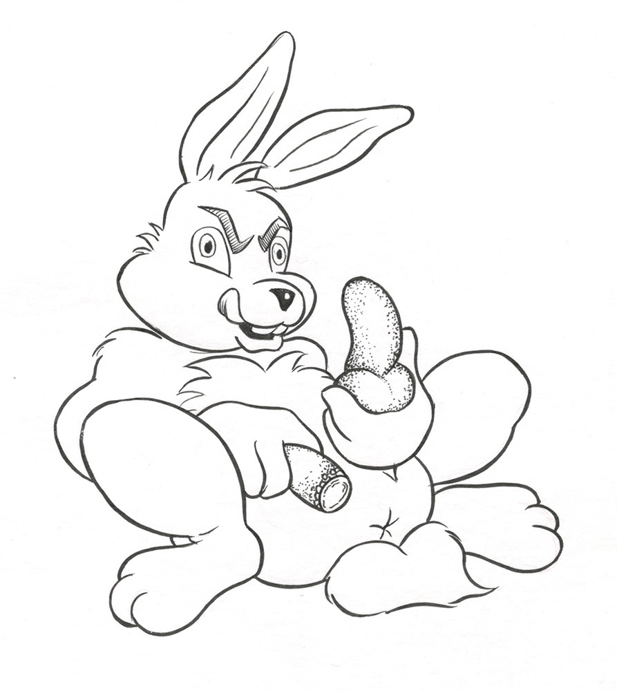 "Nasty Rabbit", 2000, 6"x7", $25