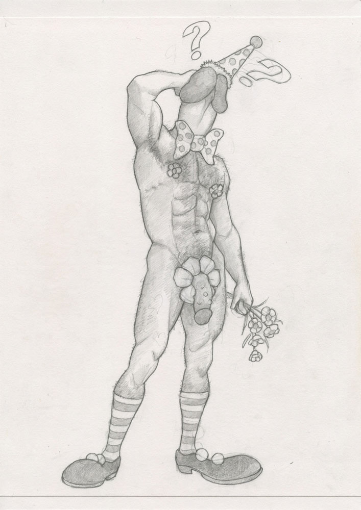 "Dick Head", 1993, 8"x11", $20