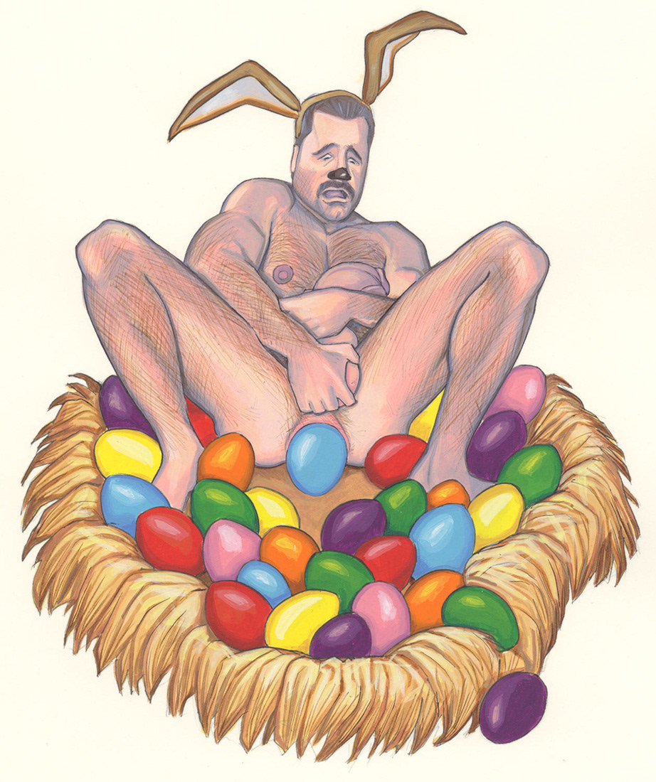 "Protect Your Eggs", 1994, 10"x8", $200