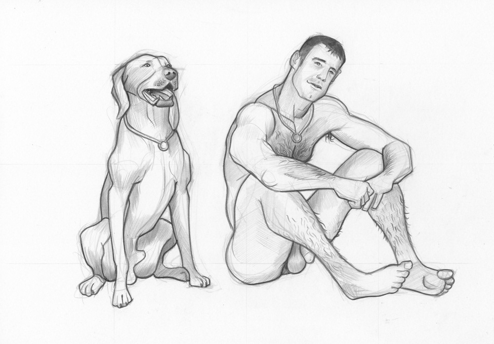 ”Prince & Peanut”, 2013, 12"x9", $150