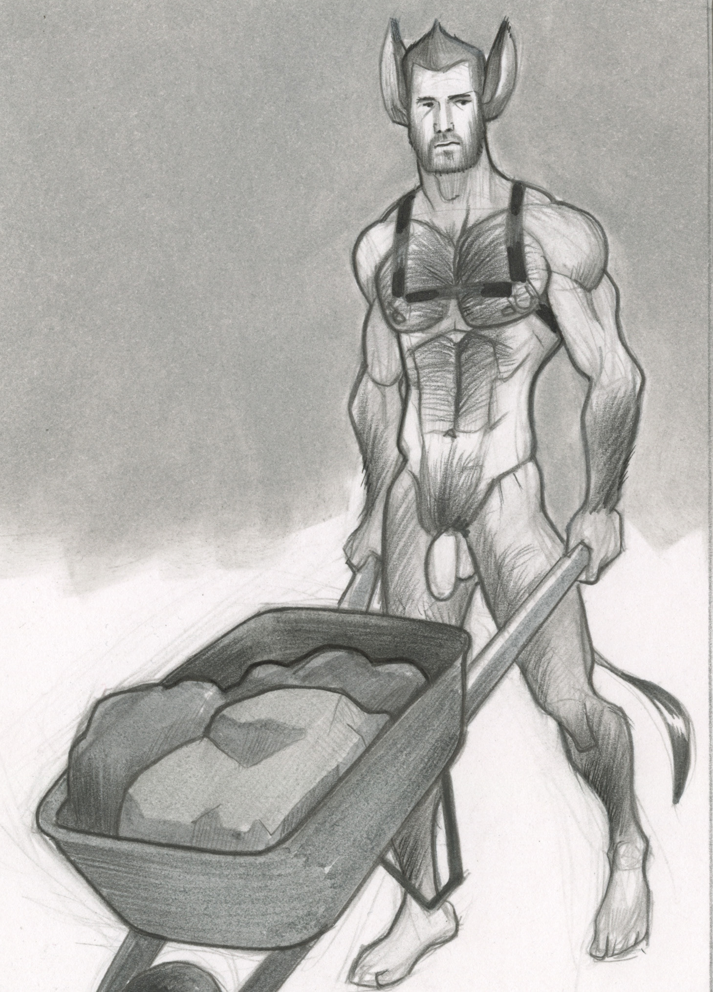 "Hard Labor 1", 2015, 5"x7", $50