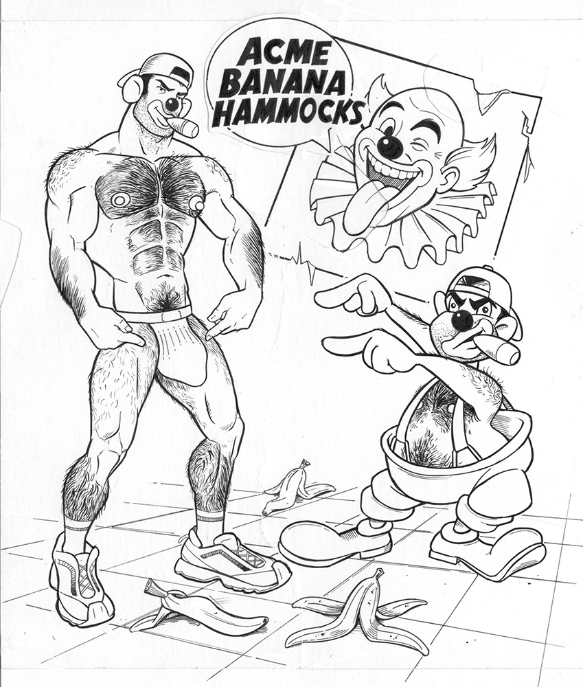"ACME Banana Hammocks", 2008/2026, 10"x12", $300