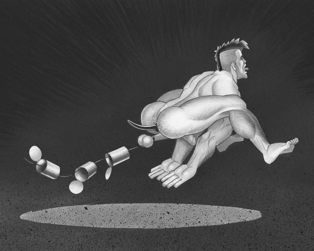 Animal Cruelty, 2011, 10" x 8", $200