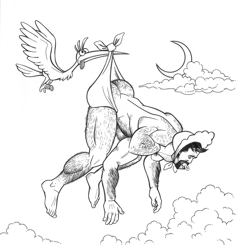 "Special Delivery", 2008/2026, 9.5"x10", $300