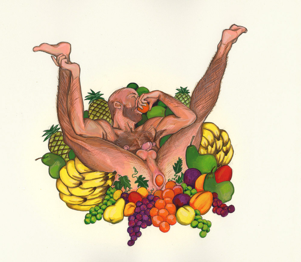 Cornucopia - Strange Frult, 1994, 10"x8", $200