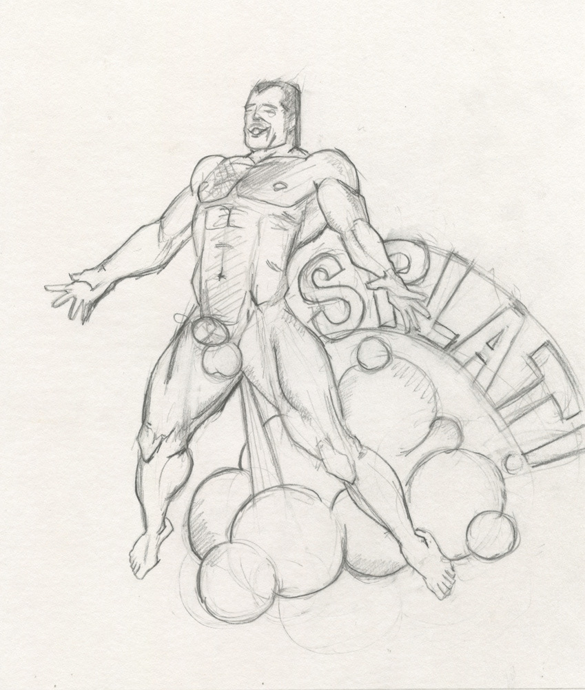 "Splat!", 1995, 7"x8.5", $20