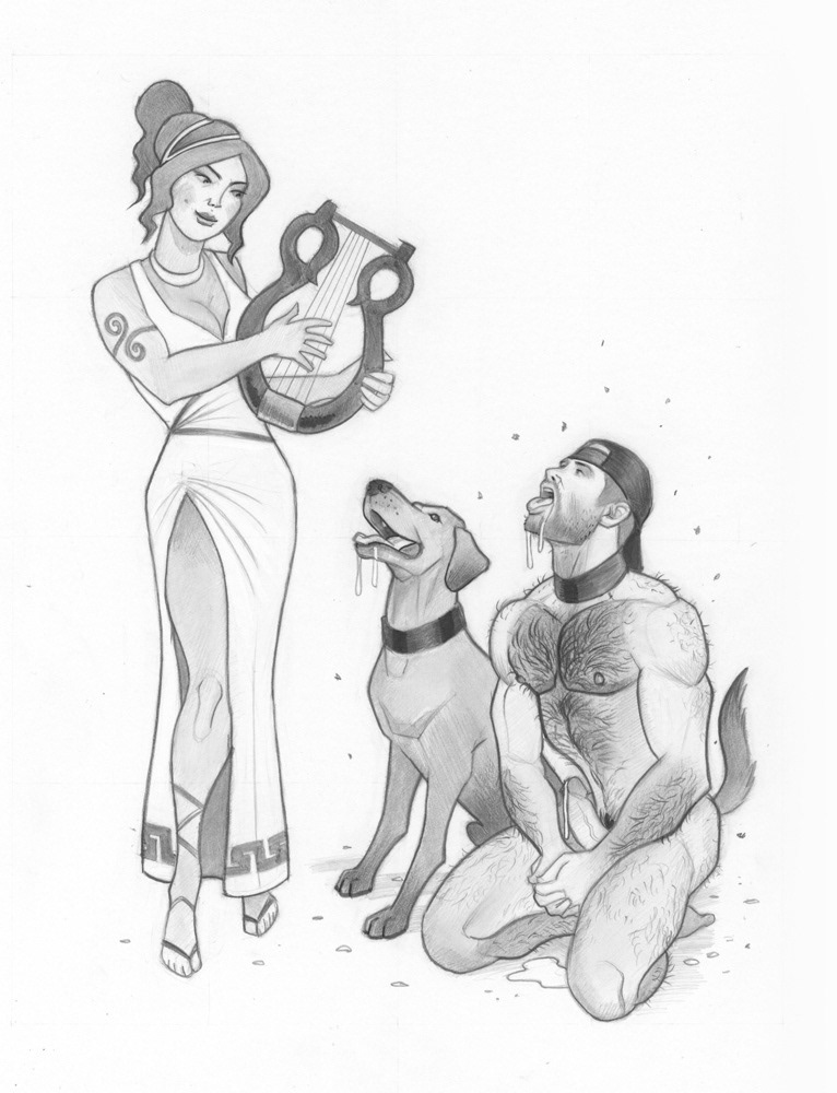 "Circe Soothes the Savage Beasts", 2015, 9'x12", $300