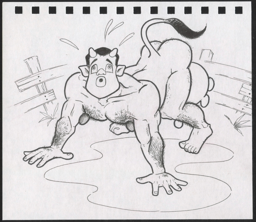 "Penned Cowboi", 2000, 7"x6.5", $50
