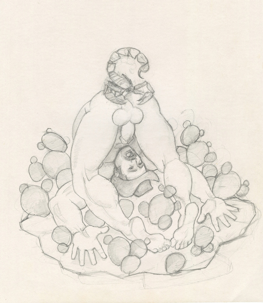 "Scorpioned 1", 1997, 7.5"x9", $20