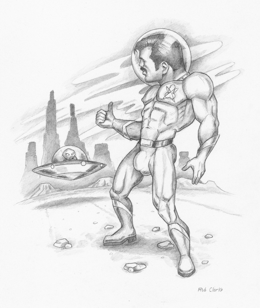 "Hitchin'", 2001, 8.5"x11", $100