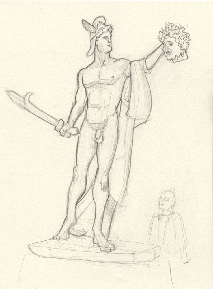 "Perseus and Medusa", The Met Museum, 2024, 6"x8", $150