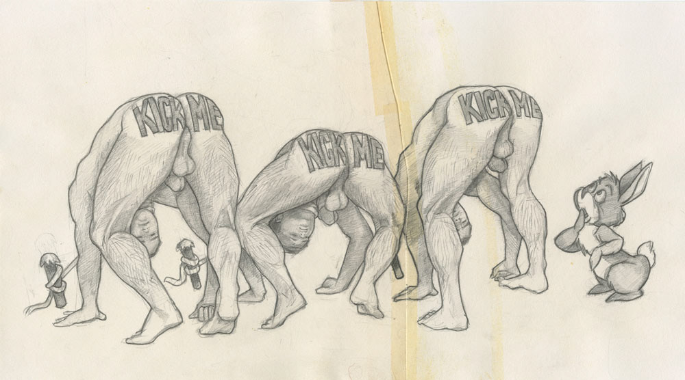 "Trio of Targets", 1993, 13"x7", $50