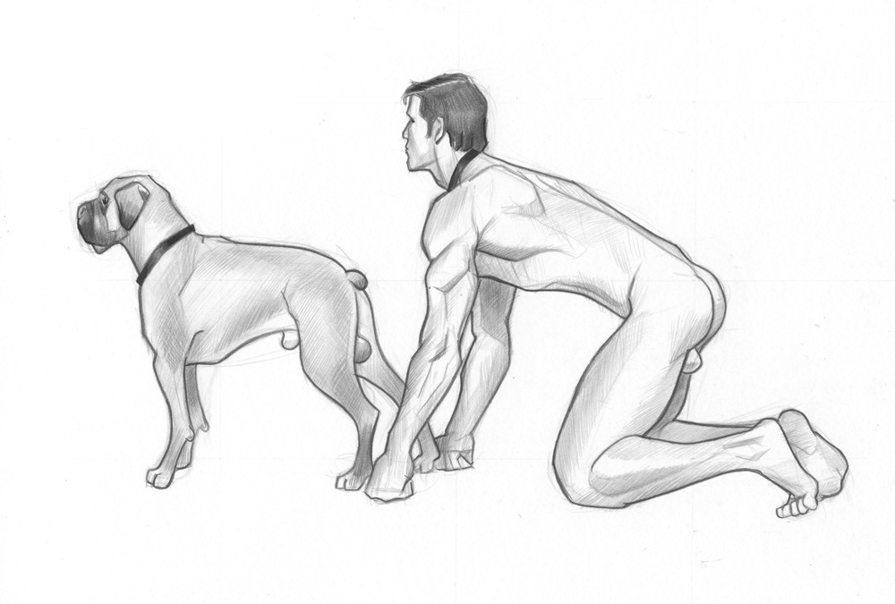 ”Jaxson & Jellybean”, 2013, 12"x9", $150