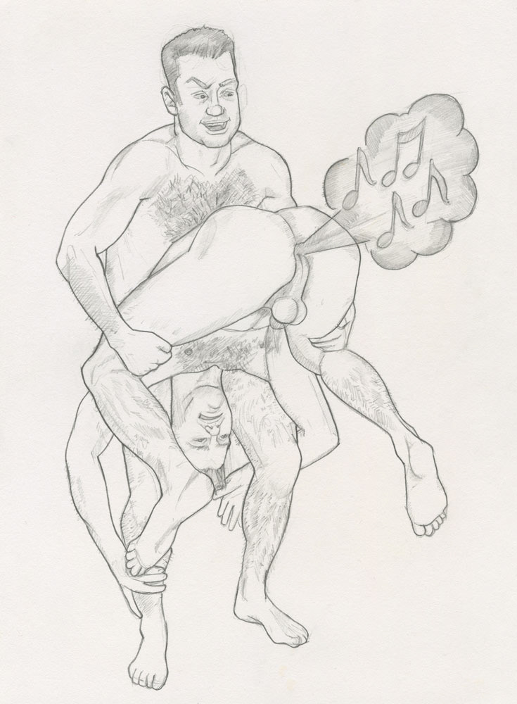 "Fart Maneuver", 1993, 8"x10.5", $40