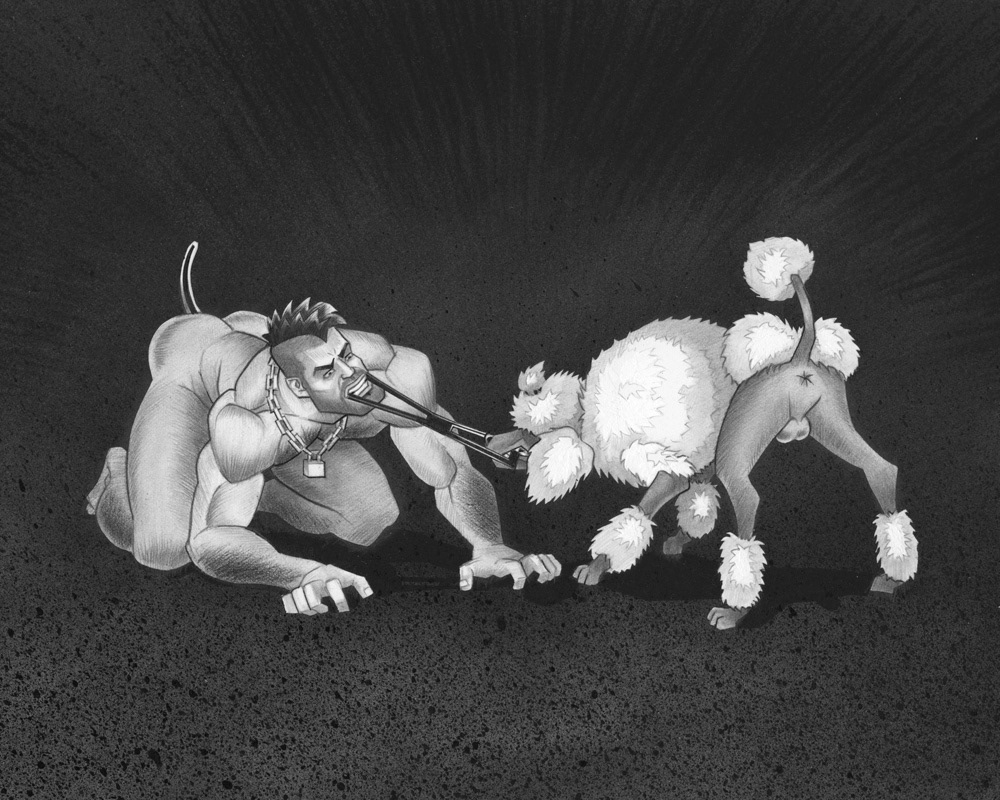 Tug of War, 2011, 10" x 8", $300