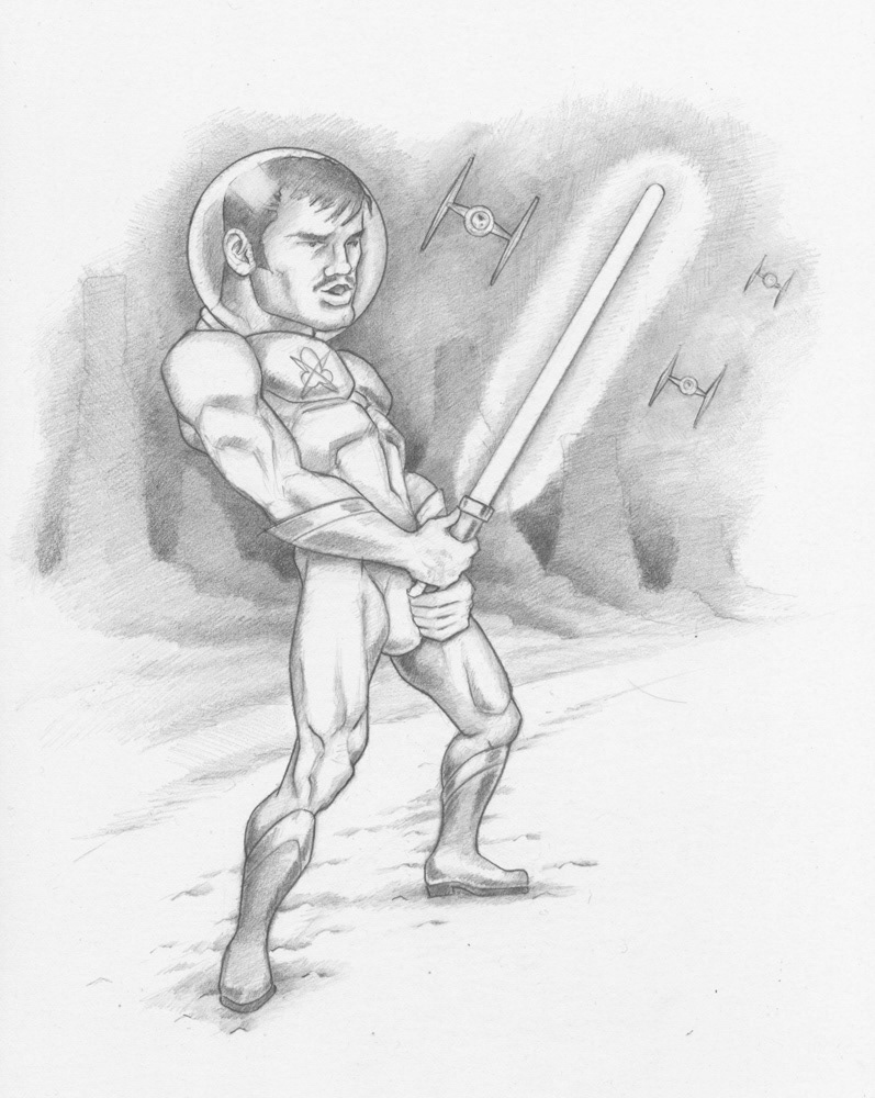 "My the Force be with you.", 2001, 8.5"x11", $100