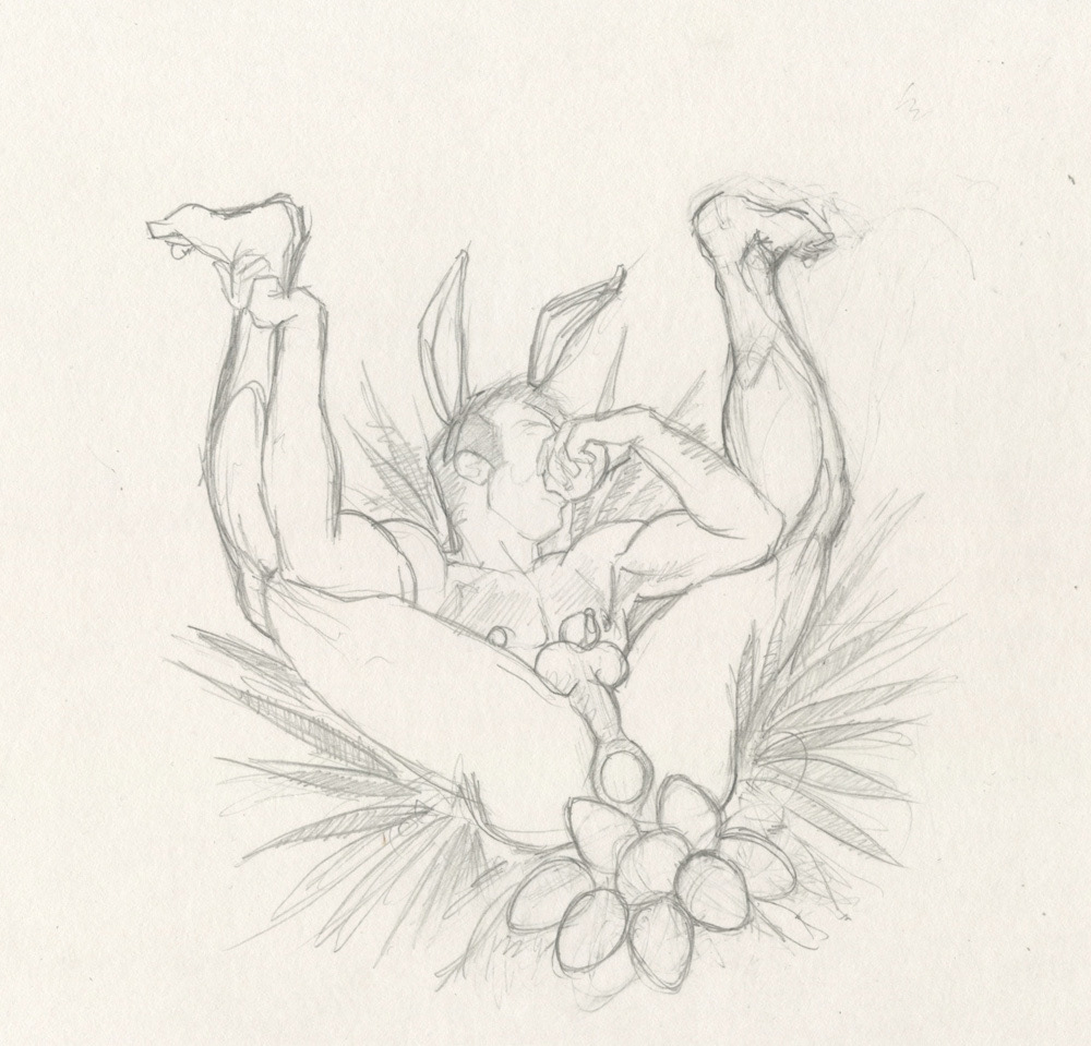 "Bunny Eggs", 1994, 8.5"x7.5", $20