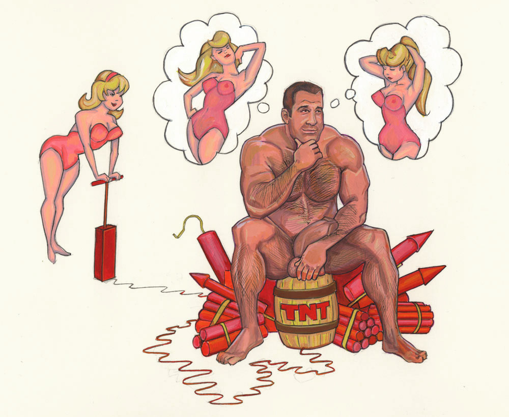 Dyn-o-mite, 1994, 10"x8", $200