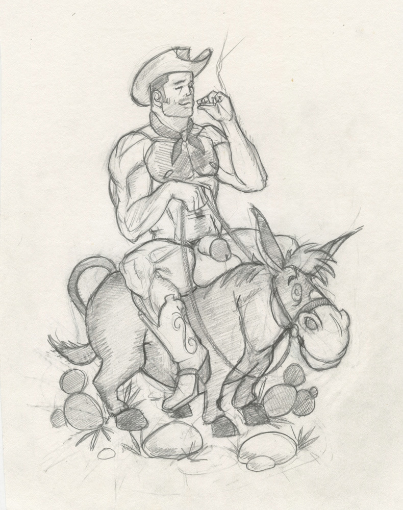 "Marlboro Man", 1997, 7"x10", $20
