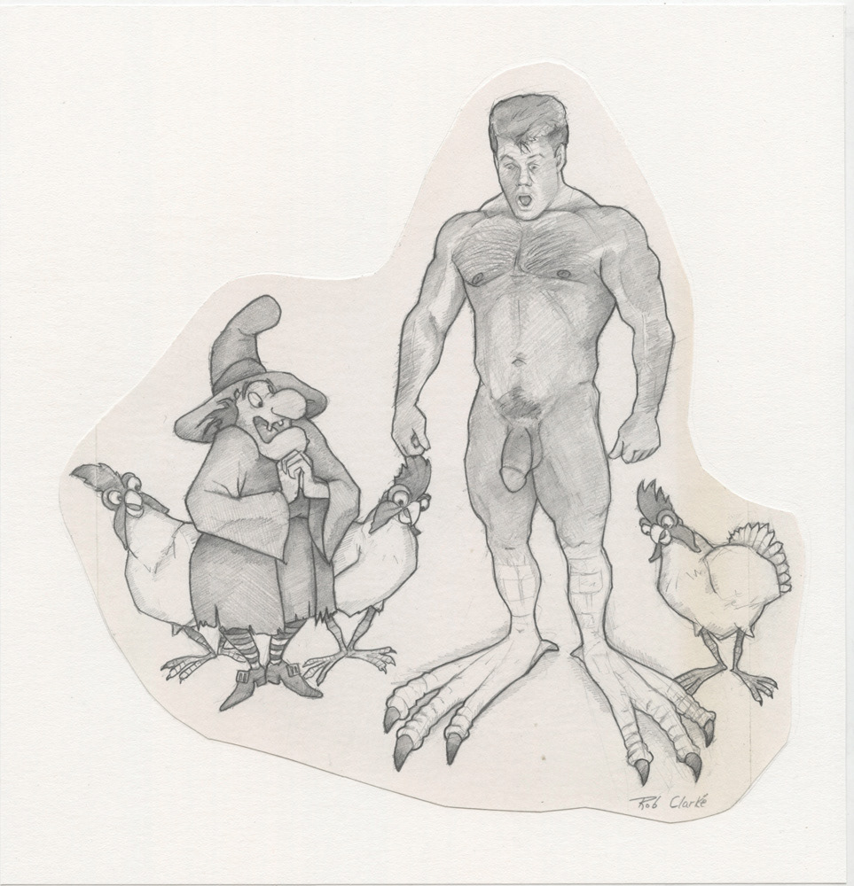 "Chicken Footed sketch", 1994, 10.5"x10.5", $100