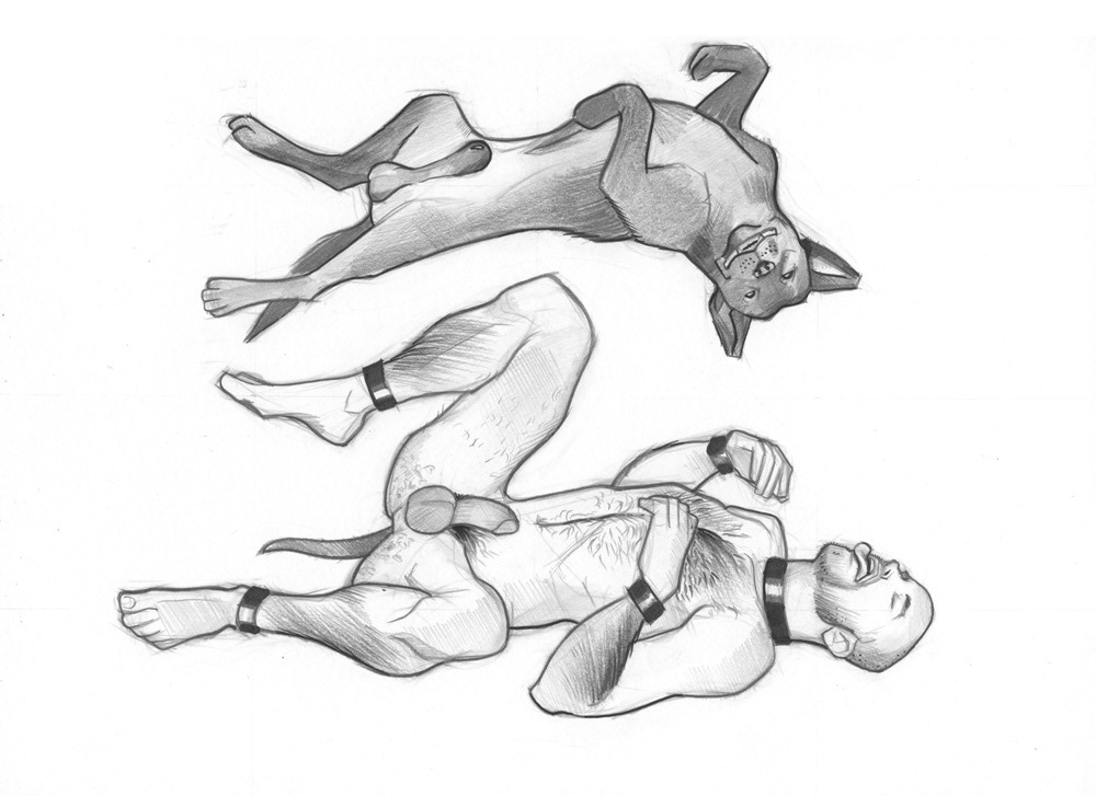 ”Chester & Chump”, 2013, 12"x9", $150
