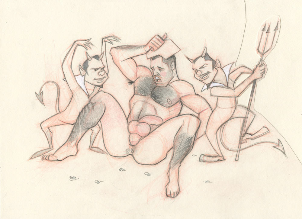 "Brute Tormentedl", 2008, 11"x8.5", $25