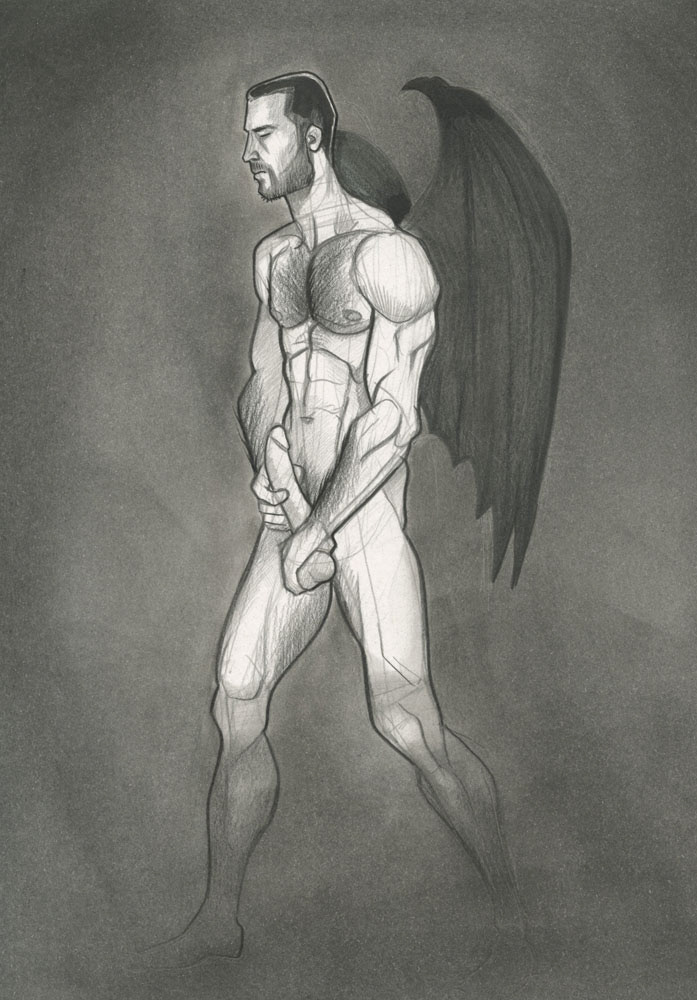 "Demon 4", 2015, 8"x11", $150