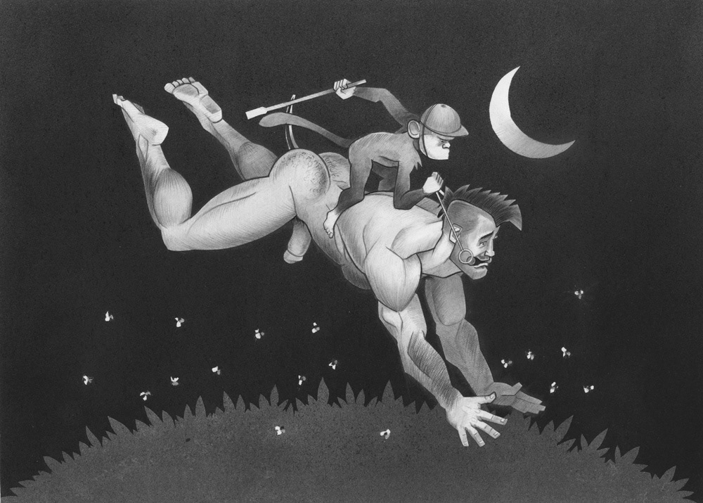 Night Riding, 2011, 10" x 8", $300