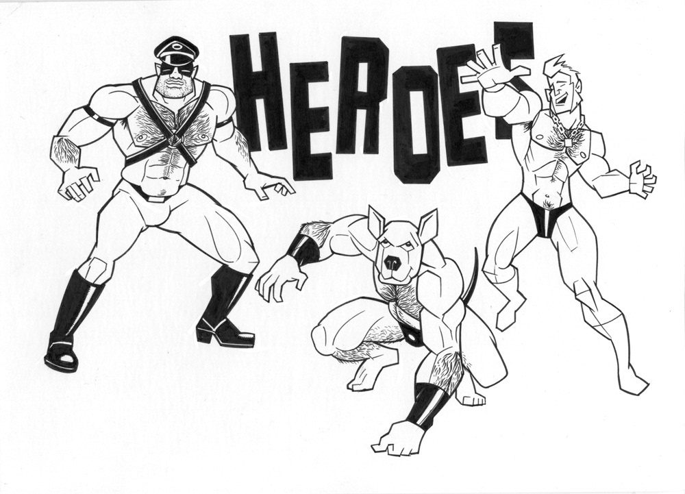 "Heroes", 2010/2026, 12"x8", $250