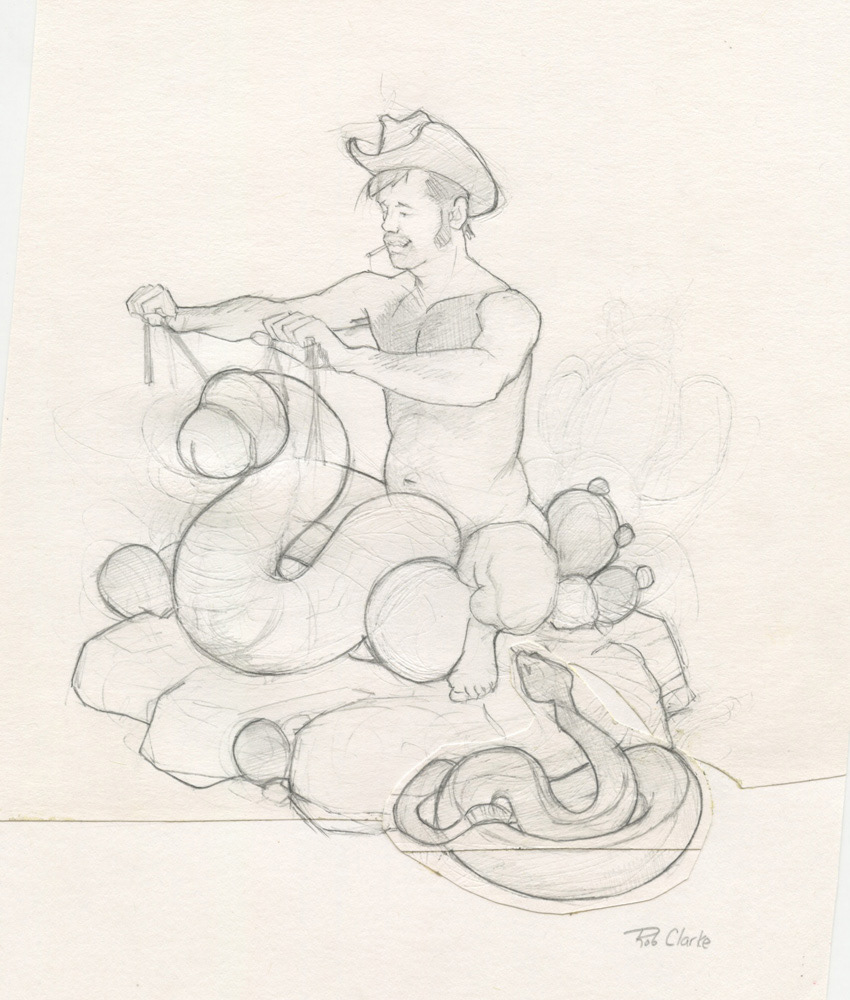 "Giddy Up!", sketch, 1997, $20