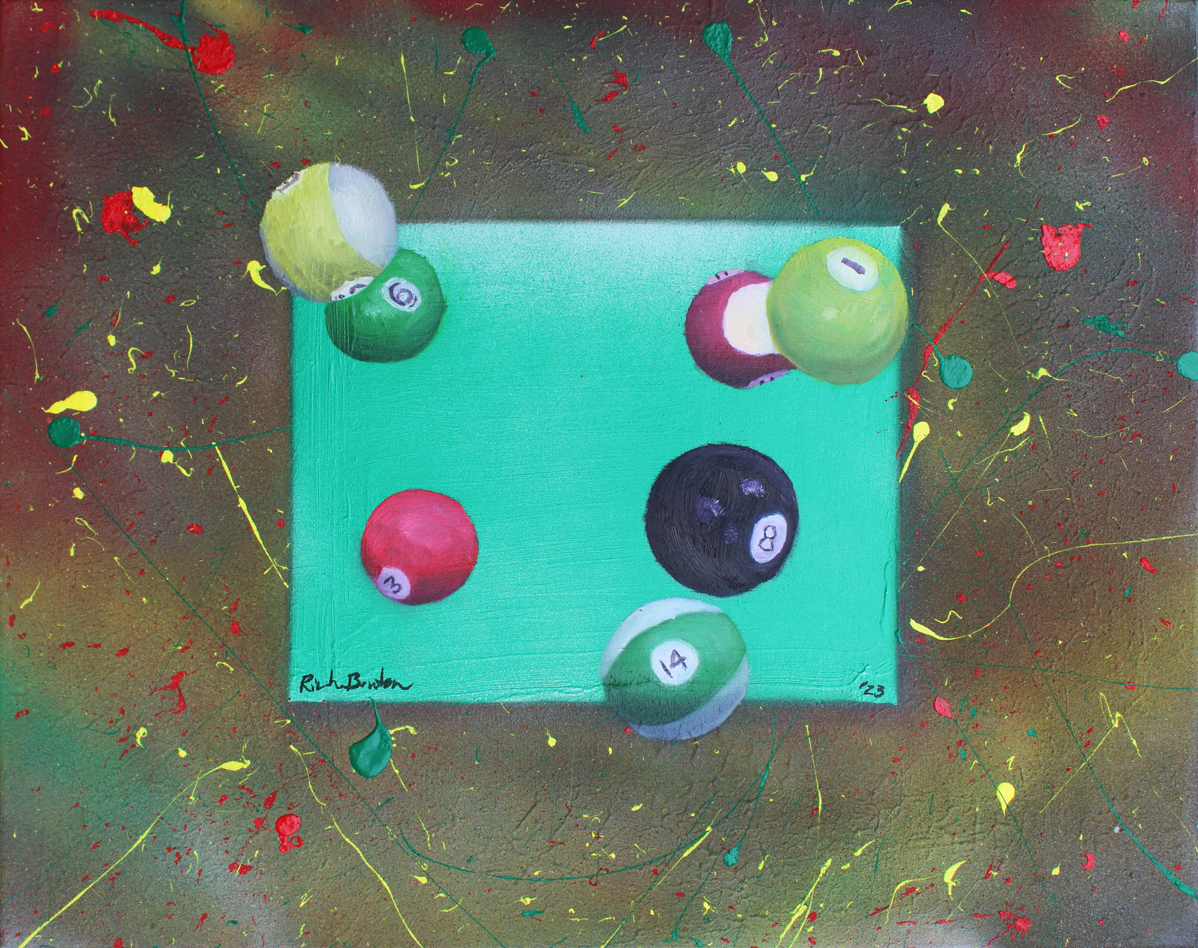 "Pool Balls II" Oil Paint 2023
