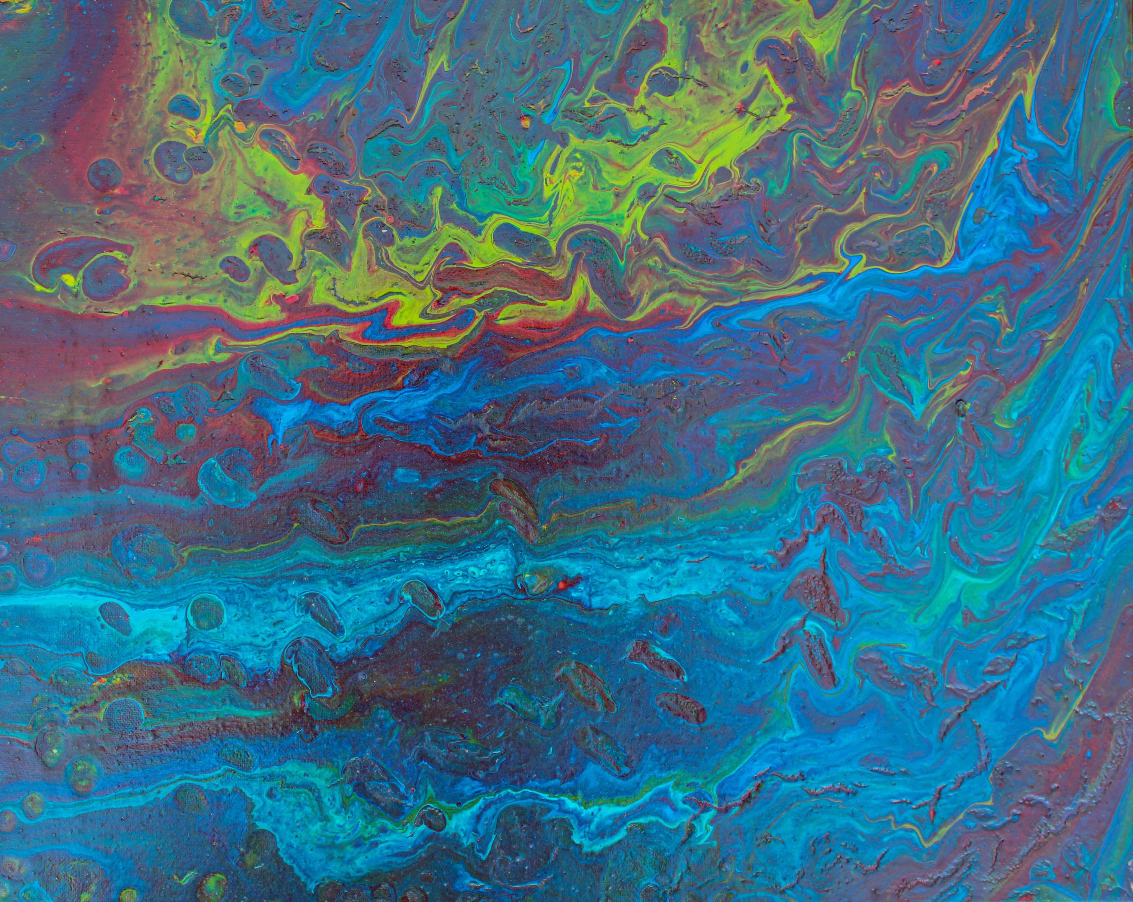 "Saturn's Face" 18in x 20in