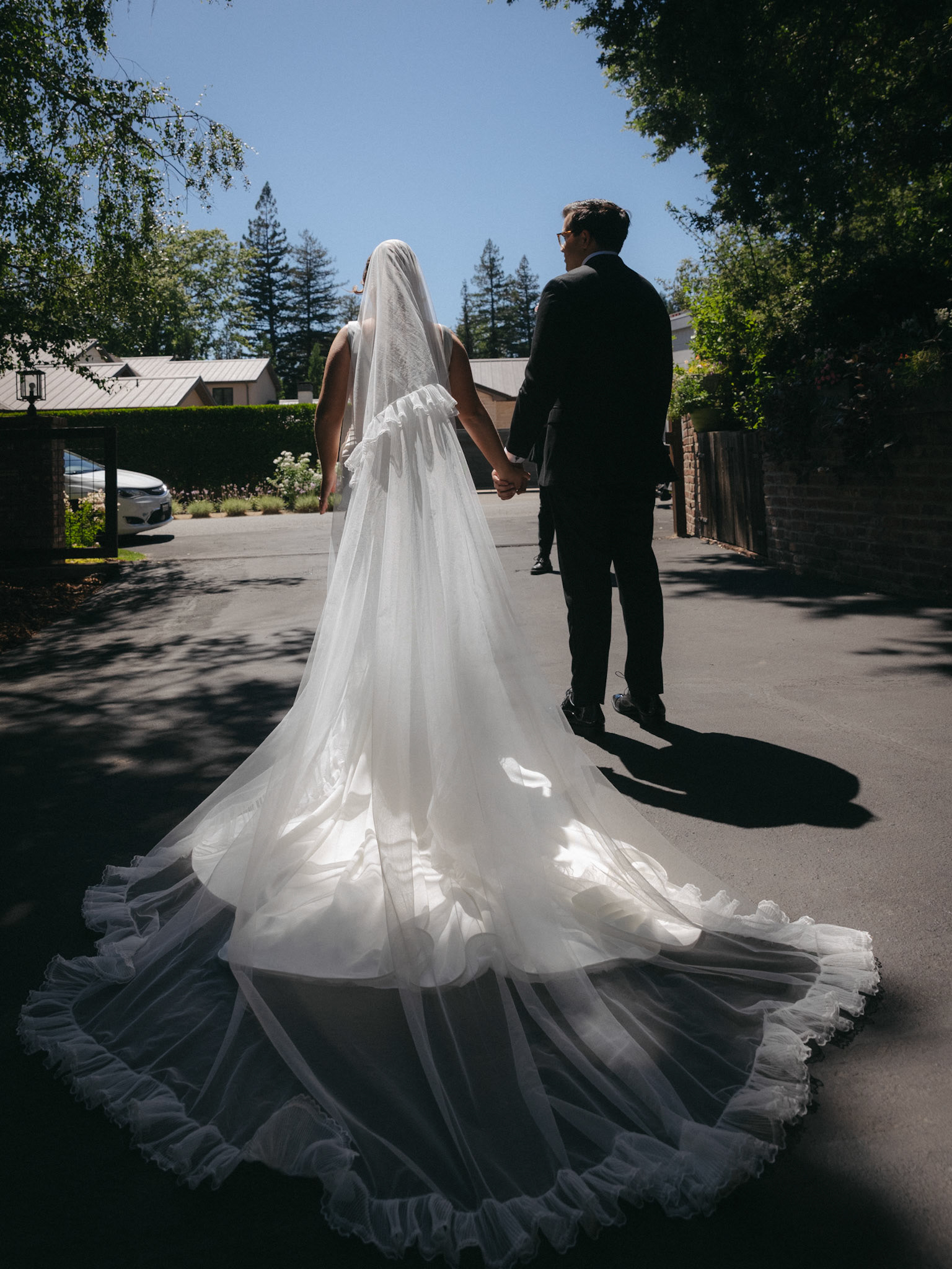 Sophia and Miles celebrated their wedding at her family’s private estate in Northern California. Photographed by Kelly Sharp on film and digital.