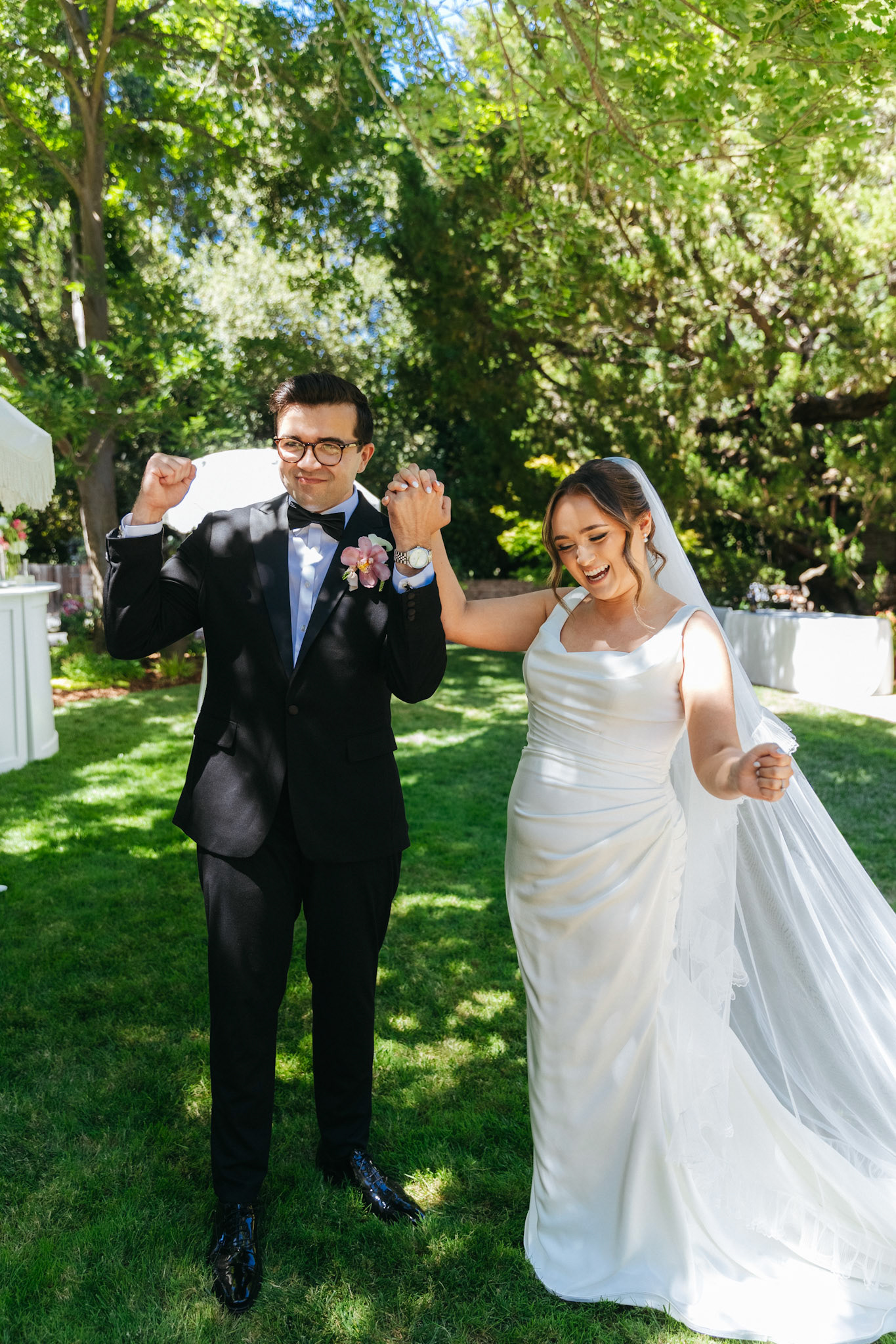 Sophia and Miles celebrated their wedding at her family’s private estate in Northern California. Photographed by Kelly Sharp on film and digital.