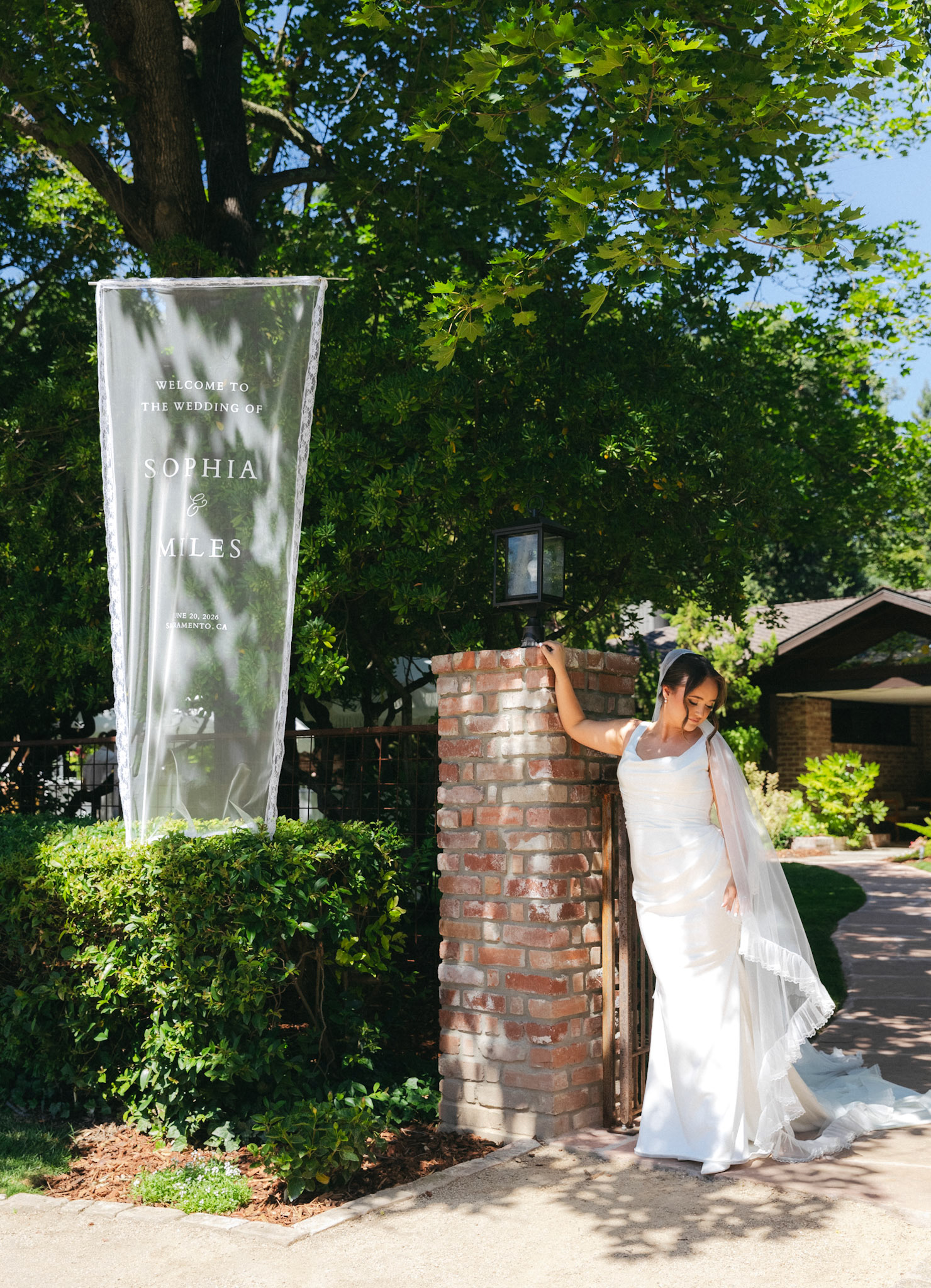 Sophia and Miles celebrated their wedding at her family’s private estate in Northern California. Photographed by Kelly Sharp on film and digital.