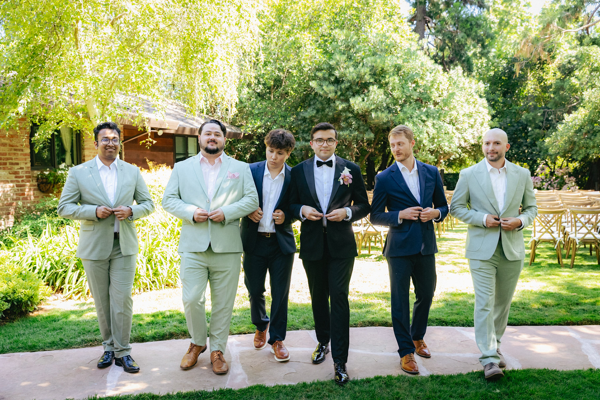 Sophia and Miles celebrated their wedding at her family’s private estate in Northern California. Photographed by Kelly Sharp on film and digital.