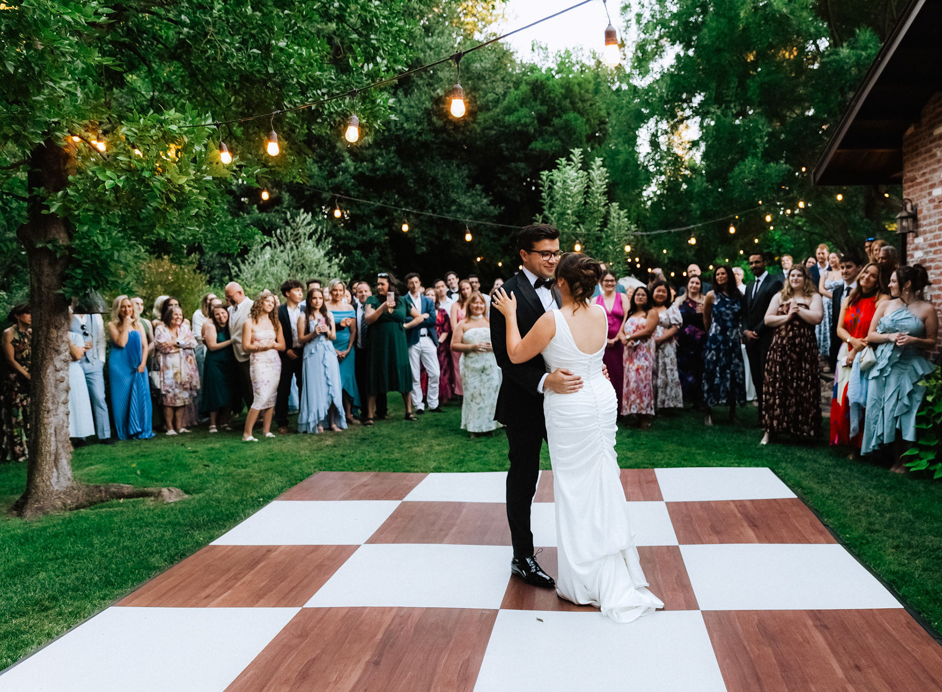 Sophia and Miles celebrated their wedding at her family’s private estate in Northern California. Photographed by Kelly Sharp on film and digital.