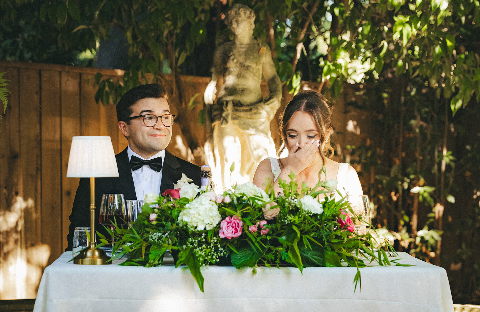 Sophia and Miles celebrated their wedding at her family’s private estate in Northern California. Photographed by Kelly Sharp on film and digital.