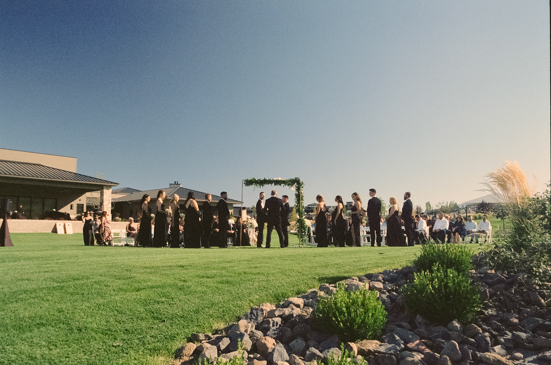 Dinner, dancing, and an energetic evening celebration at The Club at ArrowCreek.