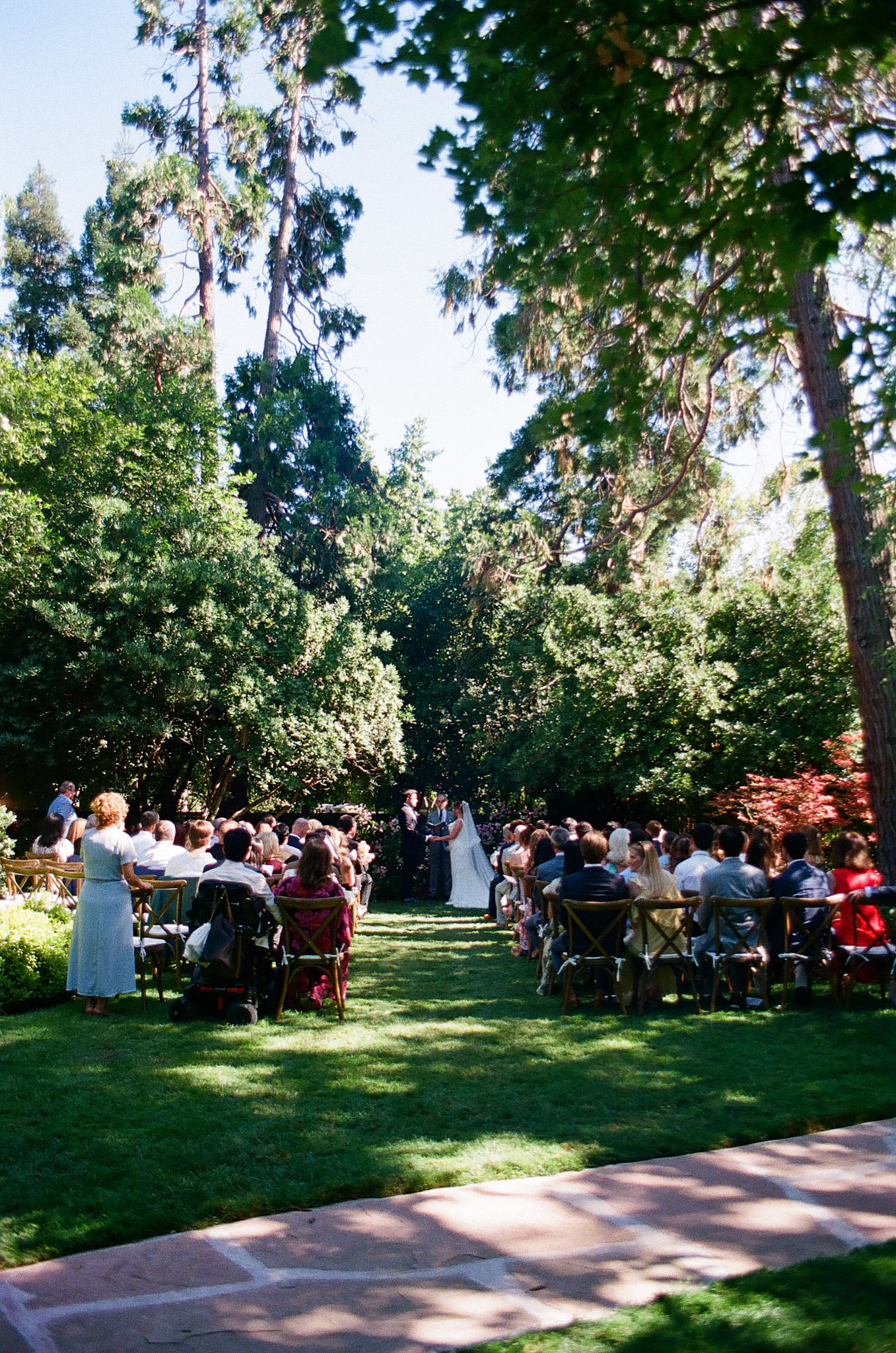 Sophia and Miles celebrated their wedding at her family’s private estate in Northern California. Photographed by Kelly Sharp on film and digital.