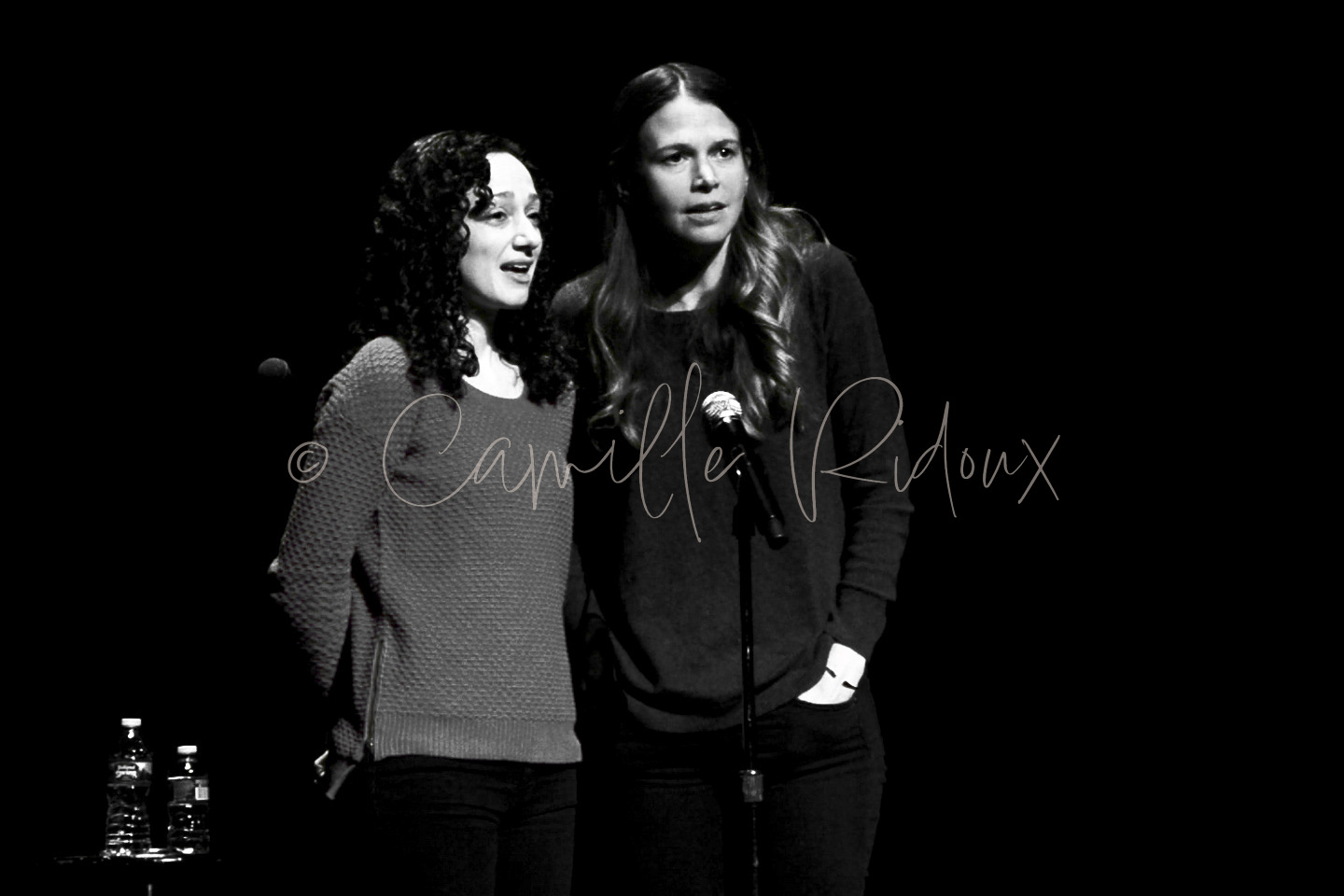 In rehearsal with Megan McGinnis