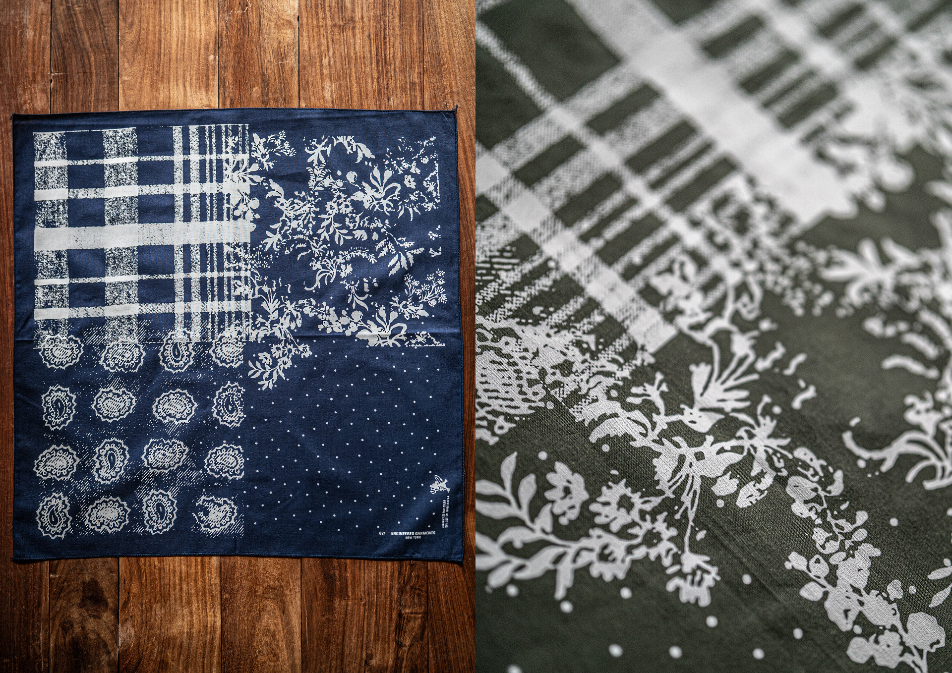 Manabu Gaku Inada. GAKU x ENGINEERED GARMENTS SS24: Bandana Print Art Collaborations, Spring Summer 2024