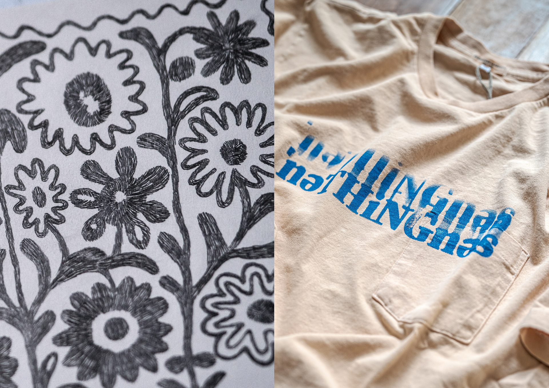 Manabu Gaku Inada. GAKU x ENGINEERED GARMENTS SS23: Art Print Art Collaborations, Spring Summer 2023