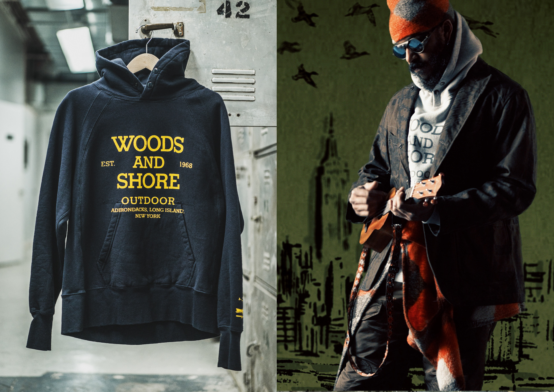 Manabu Gaku Inada. GAKU x ENGINEERED GARMENTS FW2023:Art Print. Hoodie