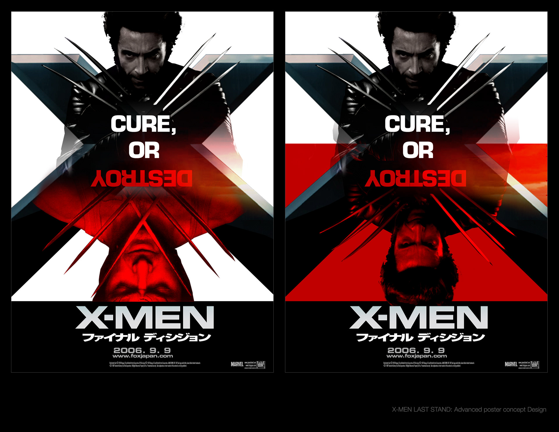 X-MEN LAST STAND: Advanced Key Visuals by Manabu Gaku Inada