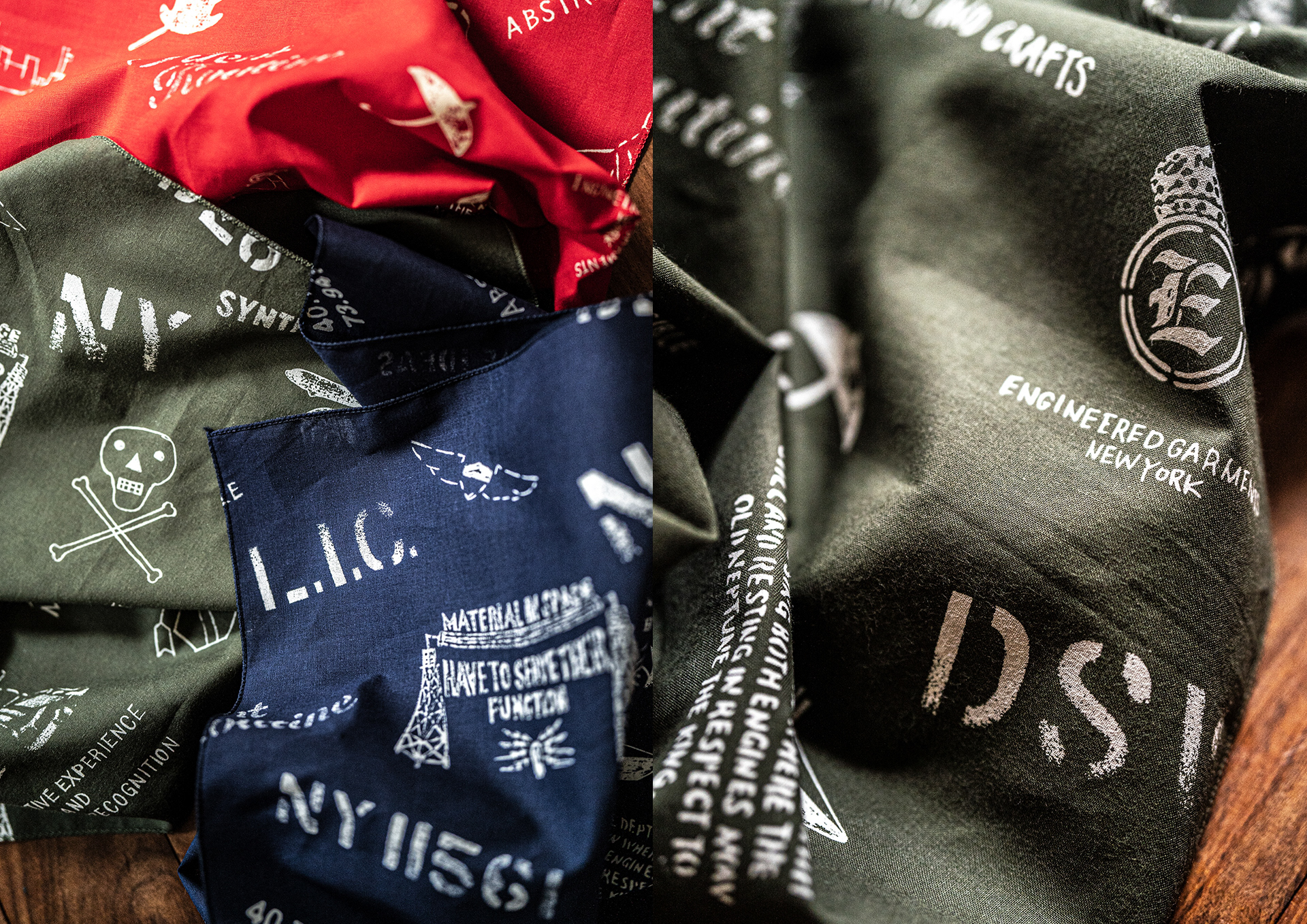 Manabu Gaku Inada. GAKU x ENGINEERED GARMENTS SS24: Bandana Print Art Collaborations, Spring Summer 2024