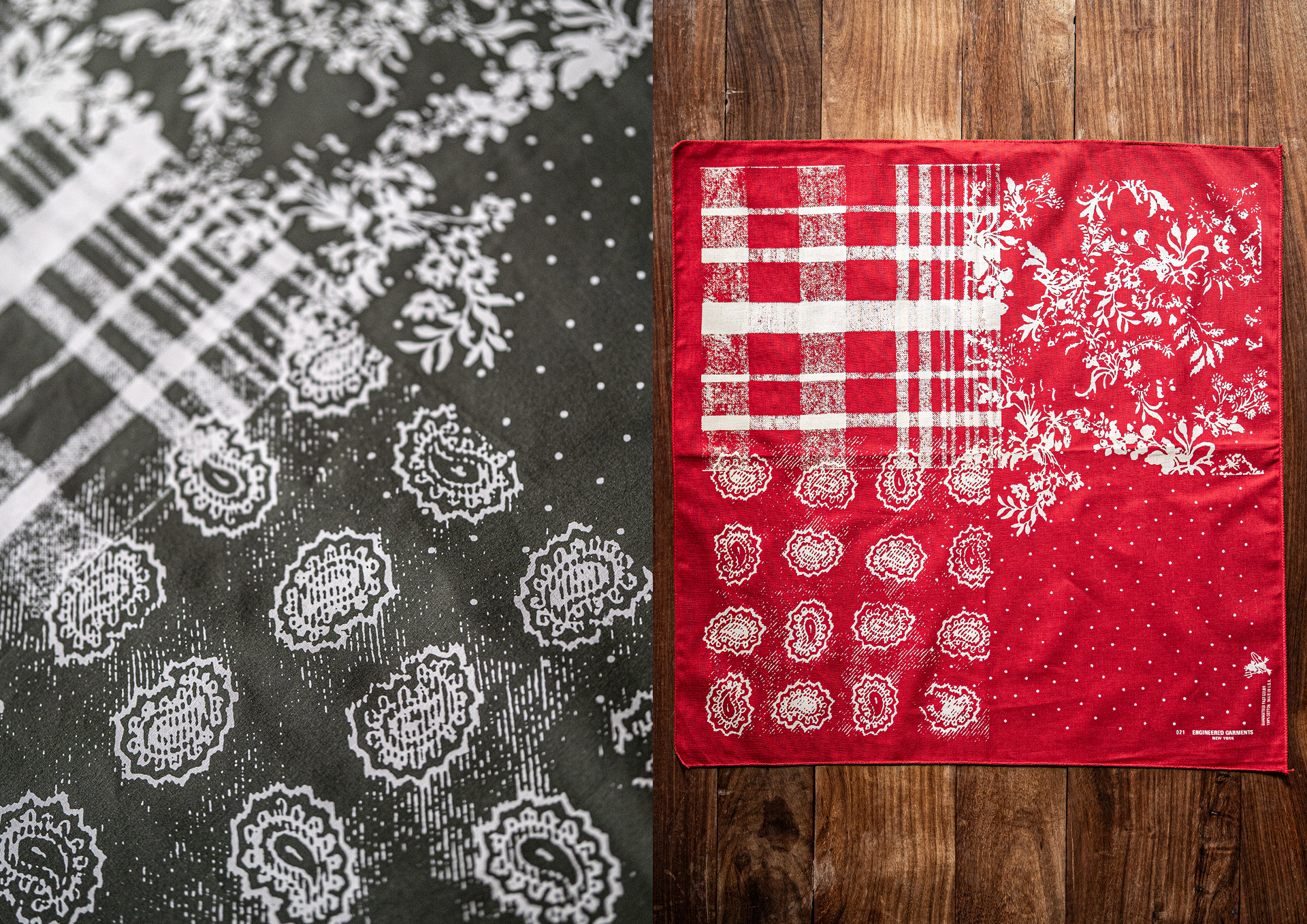 Manabu Gaku Inada. GAKU x ENGINEERED GARMENTS SS24: Bandana Print Art Collaborations, Spring Summer 2024