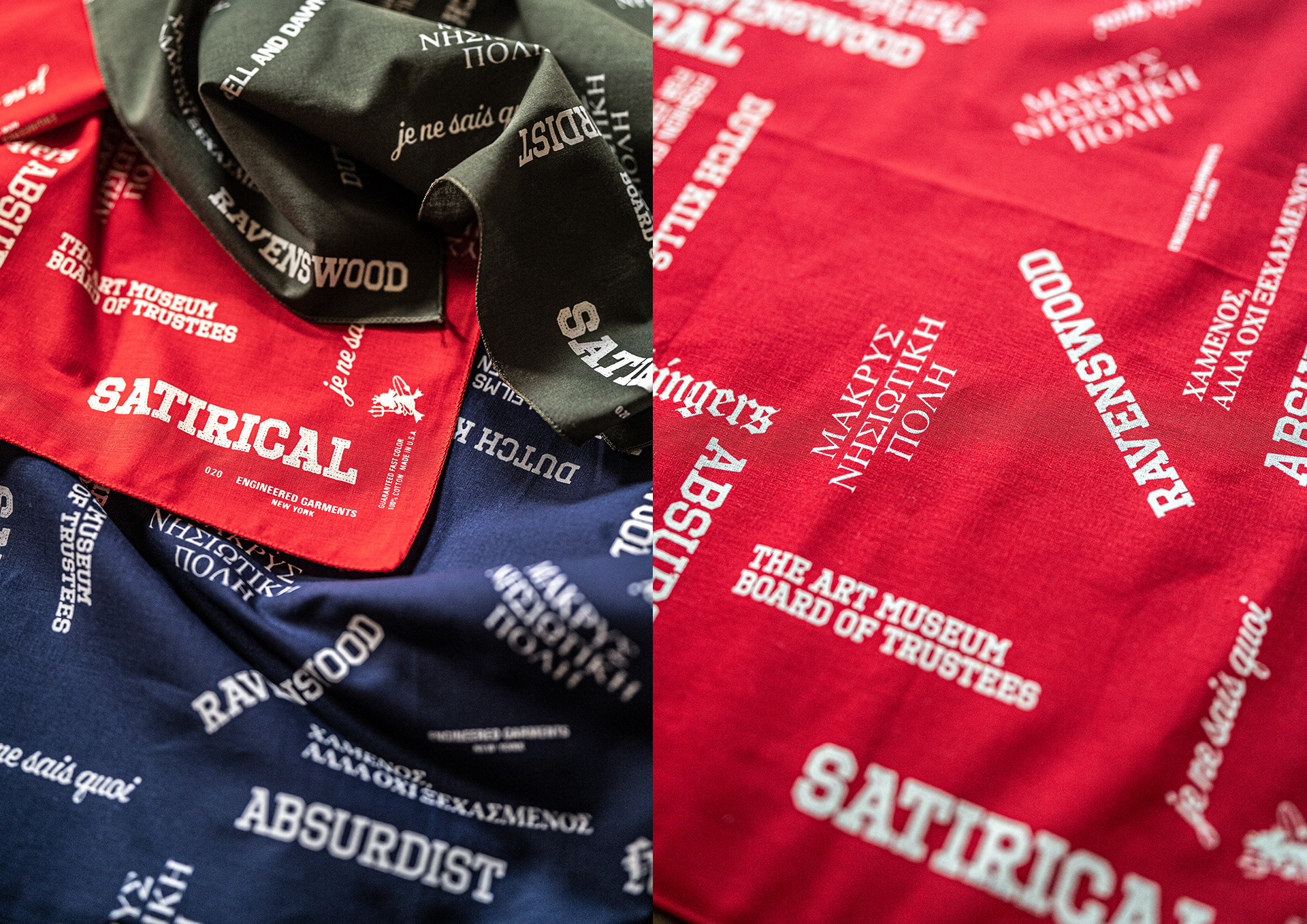 Manabu Gaku Inada. GAKU x ENGINEERED GARMENTS SS24: Bandana Print Art Collaborations, Spring Summer 2024
