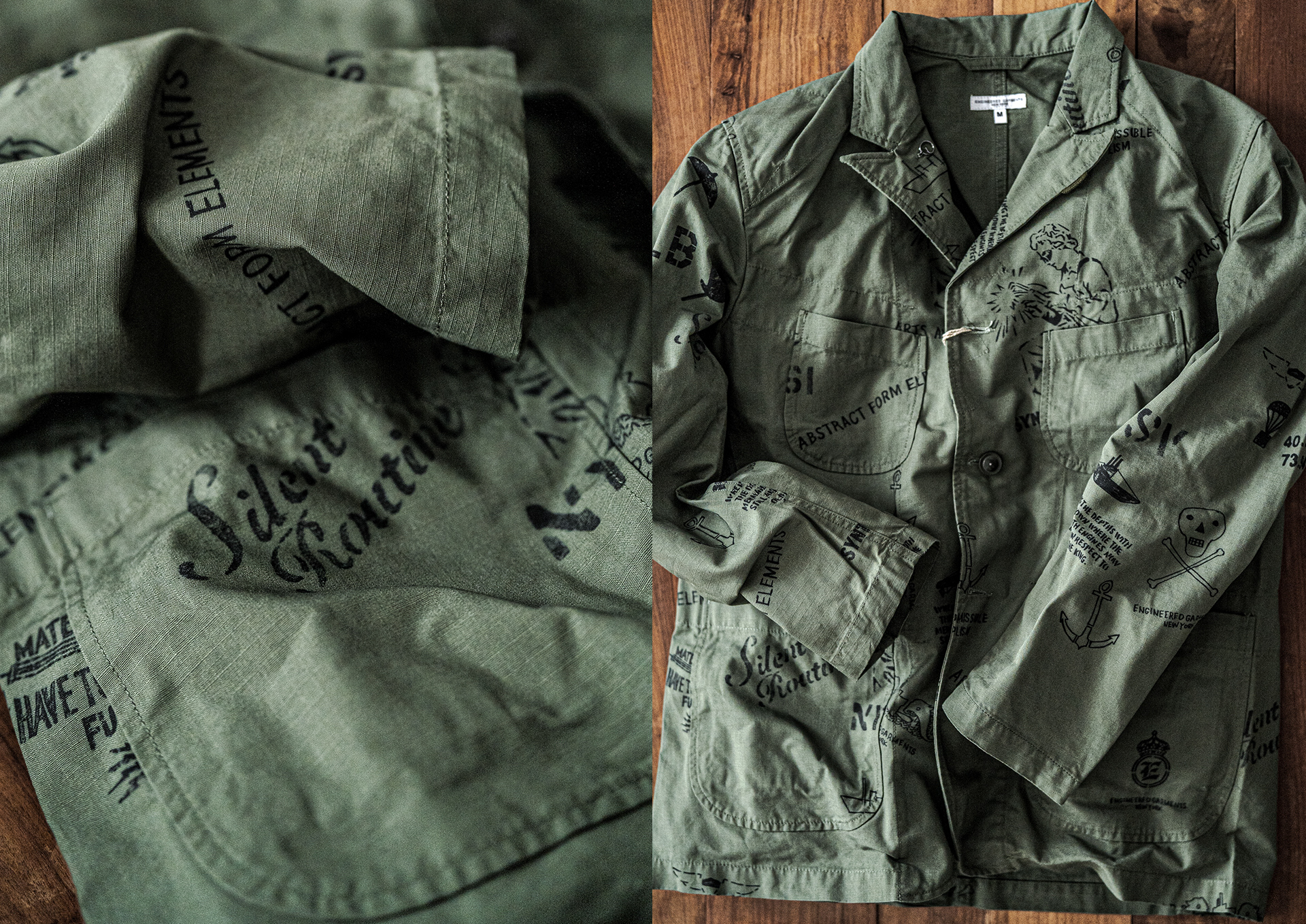 GAKU x ENGINEERED GARMENTS SS24: Textile Arts