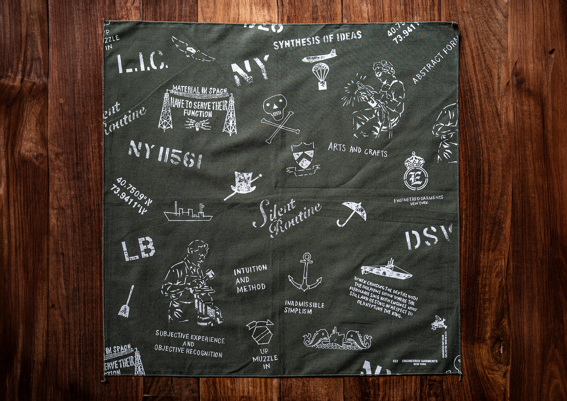 Manabu Gaku Inada. GAKU x ENGINEERED GARMENTS SS24: Bandana Print Art Collaborations, Spring Summer 2024
